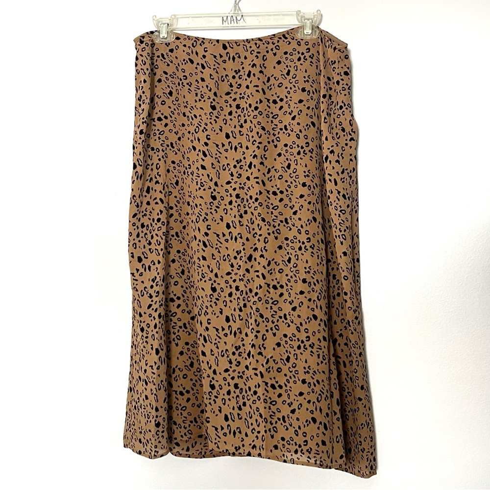Reformation Leopard Print Mia Slip Midi Skirt - 12